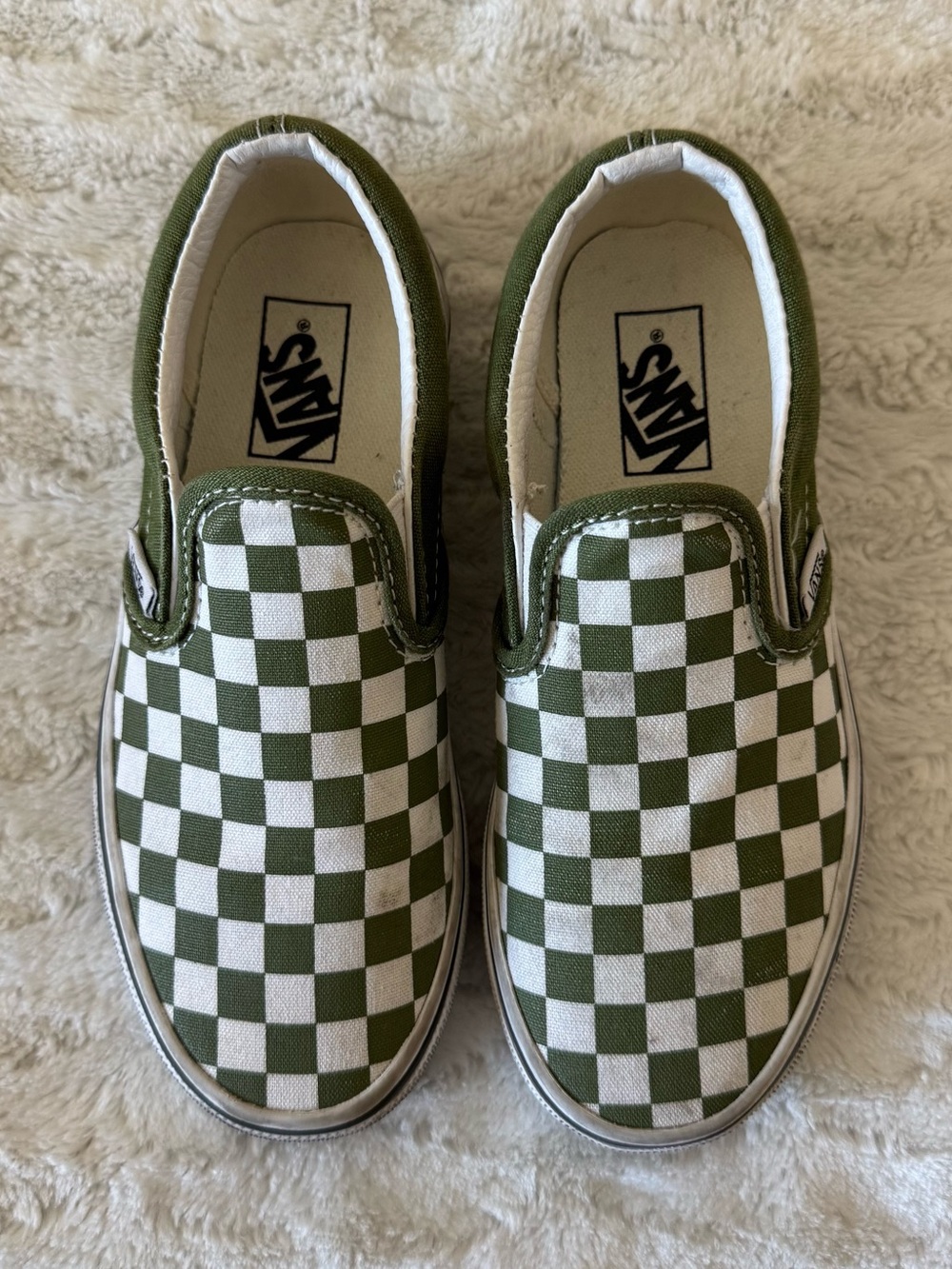 Kids Slip On Checkered Vans